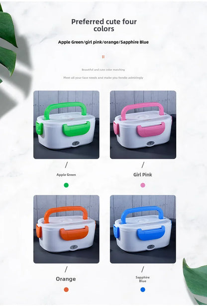 Portable Rechargeable Electric Lunch Box Heated Insulated Lunch Box Car Travel Friendly Meal Home Use Gift