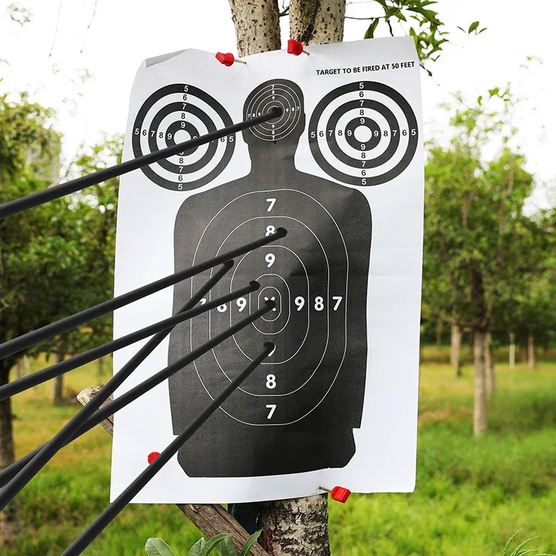 5/10/20pcs Target Papers Human Body Shape Targets For Bow Arrows Archery Shooting Hunting Slings Darts Catapult Outdoor Sports