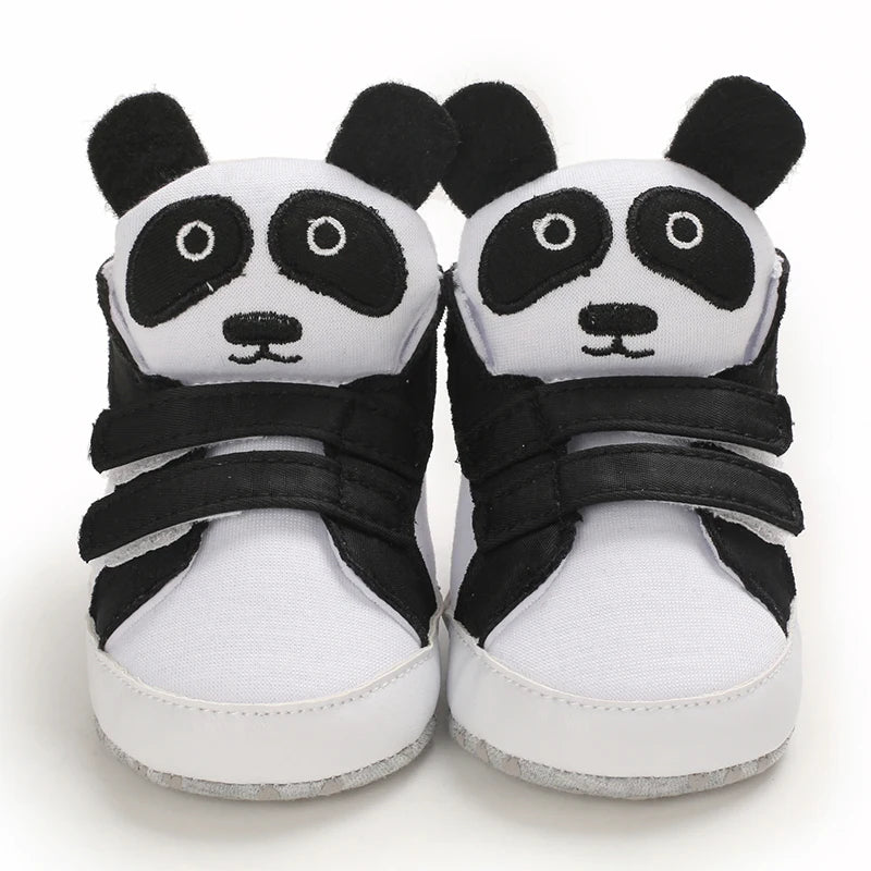 Classic Baby Shoe Boy Girl Baby Cute Animal Face Casual Flat Sneaker First Baby Ankle Boot Cotton Non-slip Warm Walking Shoes