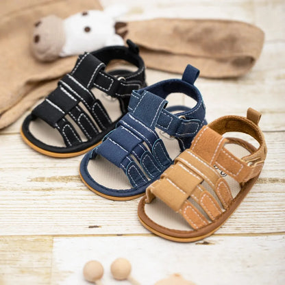 Meckior Summer Baby Shoes Baby Boy Girl Sandal Non-slip Rubber Sole Infant First Walkers Toddler Casual Baby Boy Garden Sandals