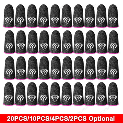 20-2PCS Finger Cots Gaming Fingertips Gloves Ultra-thin Breathable Sweatproof Touch Screen Gaming Finger Sleeves For PUBG Mobile