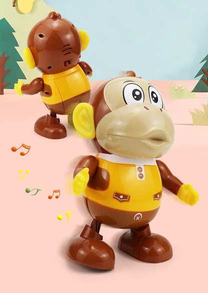 Kids Interactive Dancing Monkey Toy With Light And Music Can Walk Funny Swing Animal Doll Electric Toy Baby Toddler Gift