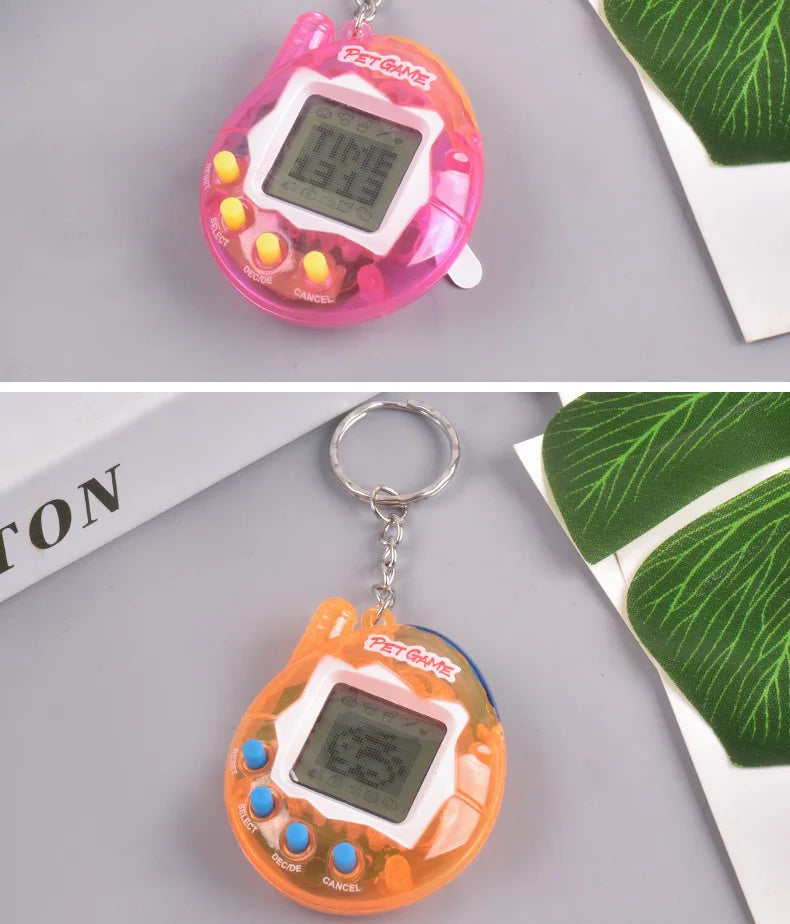 1PC Transparent Electronic Pets Tamagotchi Nostalgic 168 Pets In One Virtual Cyber Digital Nostalgic Funny Toys Pixel Funny Play