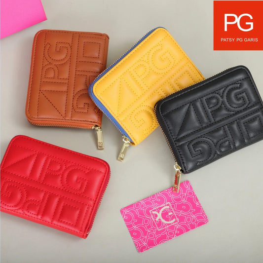 PG 2024 new women's wallet soft PU leather 4 color contrast hand wallet luxury designer