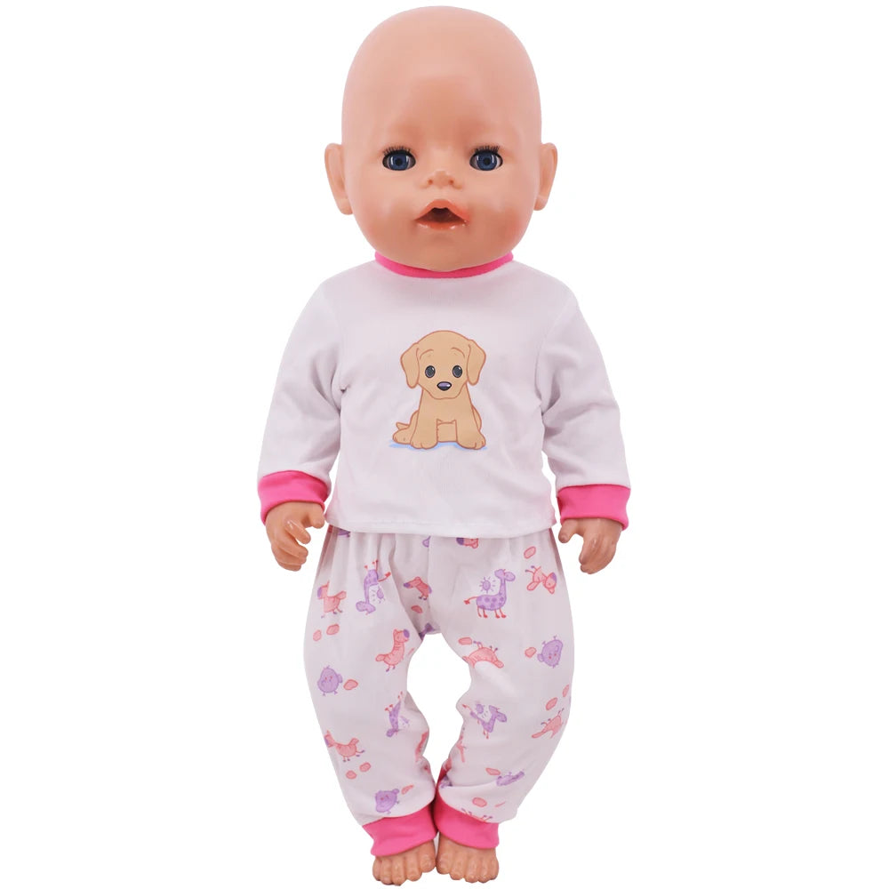 Doll Clothes For 43cm Newborn Baby Regeneration Dolls, 18-Inch American Doll Girls, First-Generation Baby Mini Items Accessories