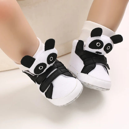 Classic Baby Shoe Boy Girl Baby Cute Animal Face Casual Flat Sneaker First Baby Ankle Boot Cotton Non-slip Warm Walking Shoes