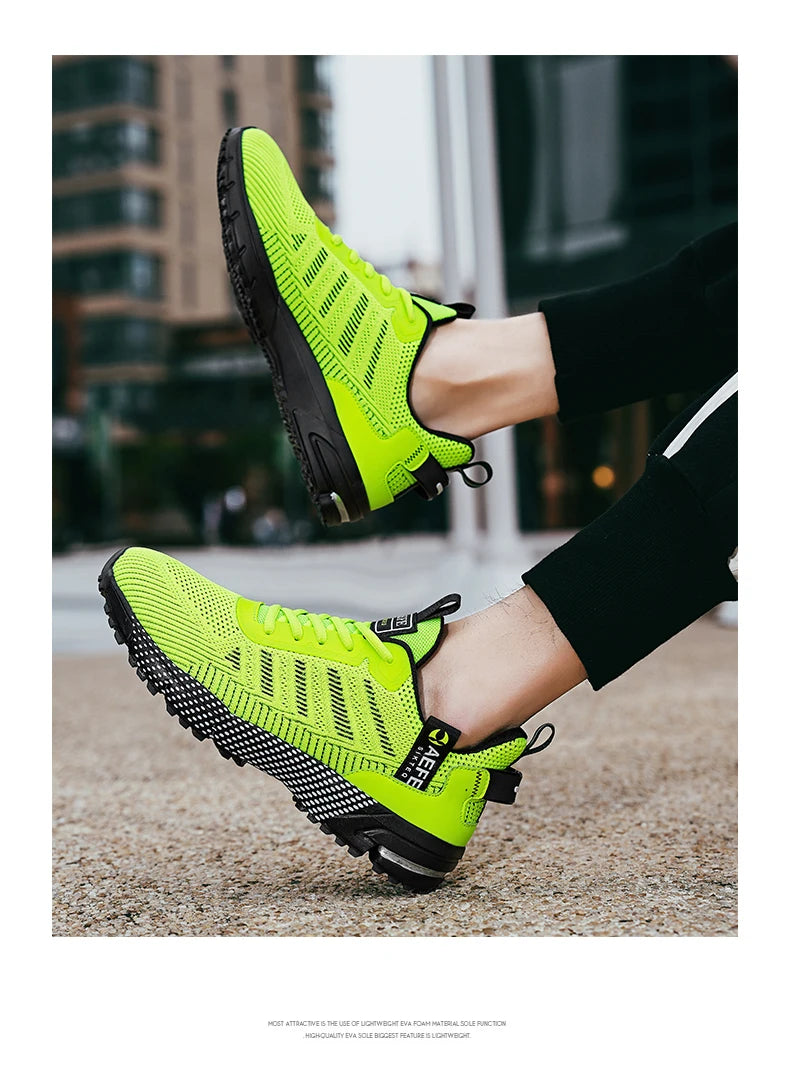 New 2024 Men Running Shoes Breathable Outdoor Sports Shoes Lightweight Sneakers for Men Comfortable Athletic Training Footwear