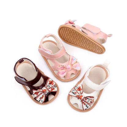 Baby Shoes Cute Butterfly bowknot for 0-9-18 Months Newborn Toddler Girls Summer Prewalking Sandal 2024 New Baby Fashion BMB4003