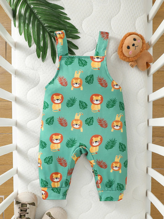 Baby's Boys Summer European and American style Sleeveless PATCHWORK Bodysuit Casual Jumpsuit