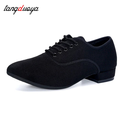 Men‘s Dance-Shoes Ballroom Latin Dance Shoes For Men Male Modern Jazz Tango Dancing Shoes Salsa Practise Shoe Black