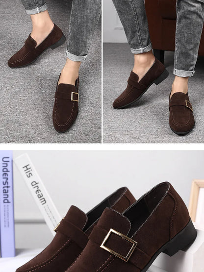 Mens Dress Shoes Designer Formal Loafers Men's Leather Shoes Suede Men Wedding Man Designer Work Social Business Loafers