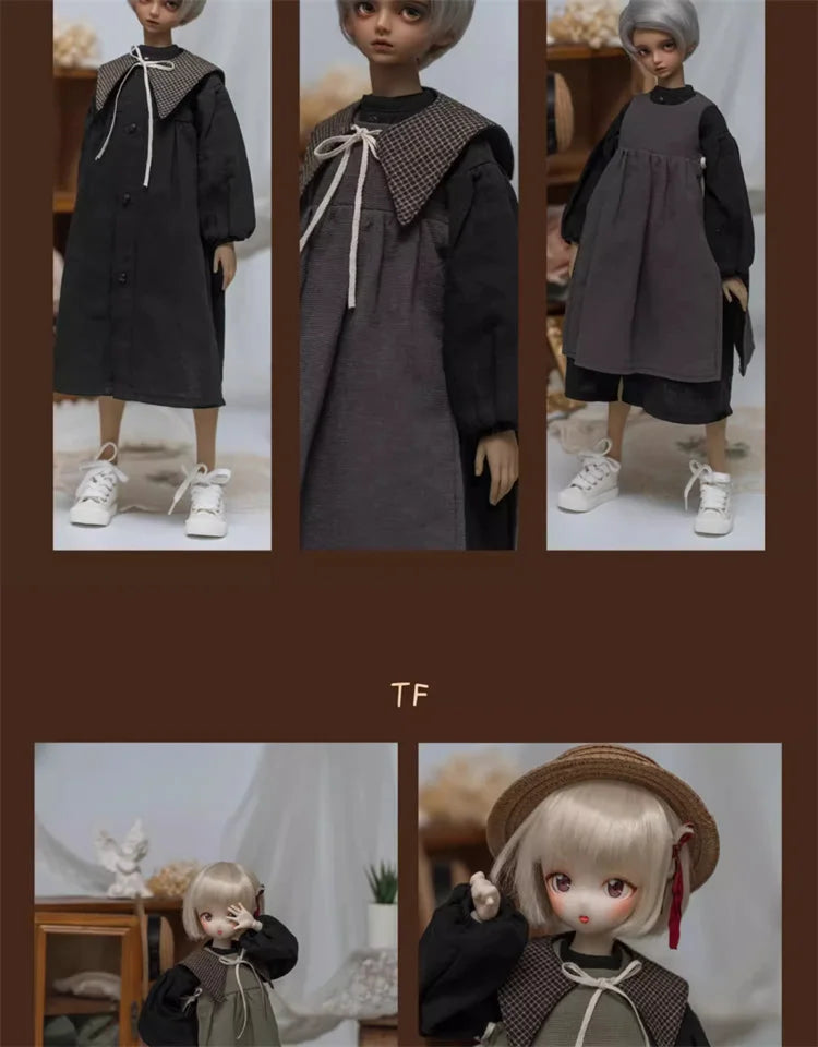 BJD Doll Clothes For 1/6 1/4 1/3 SD MSD MDD YOSD Dress Outfit CD2 Dolls Clothing Accessories(Excluding Doll)