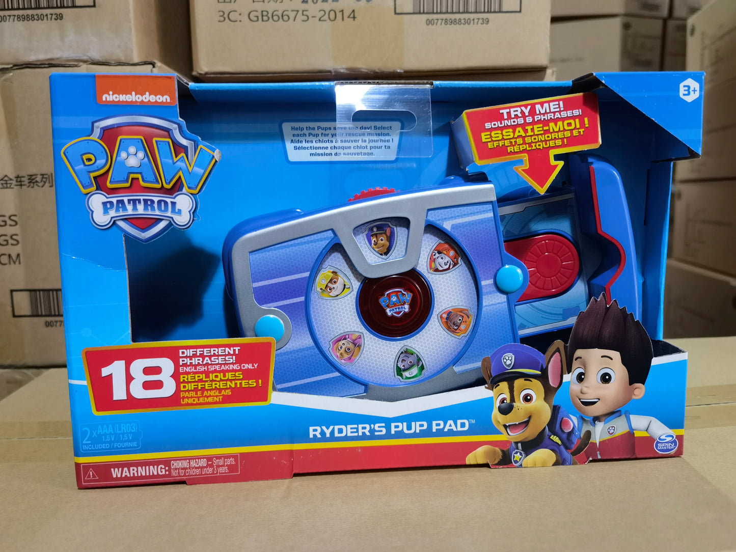 Original Paw Patrol Ryder’s Interactive Pup Pad with 18 Sounds for Kids Aged 3+ Children toy Birthday Gift Doll Christmas Gift