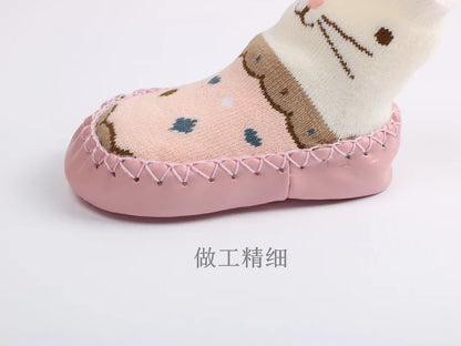 Children's Floor Socks Glue Non-slip Soft Soles Baby Boys and Girls Indoor Spring and Autumn Cartoon Cute Toddler Shoes