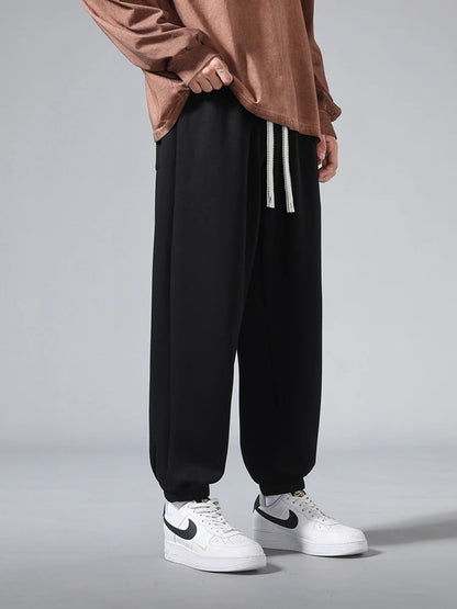 Men's Jogger Cotton Sweatpants Big Size 8XL 7XL 6XL Sports Baggy Pants Sting Banding  Hip Hop Loose Harem Trousers