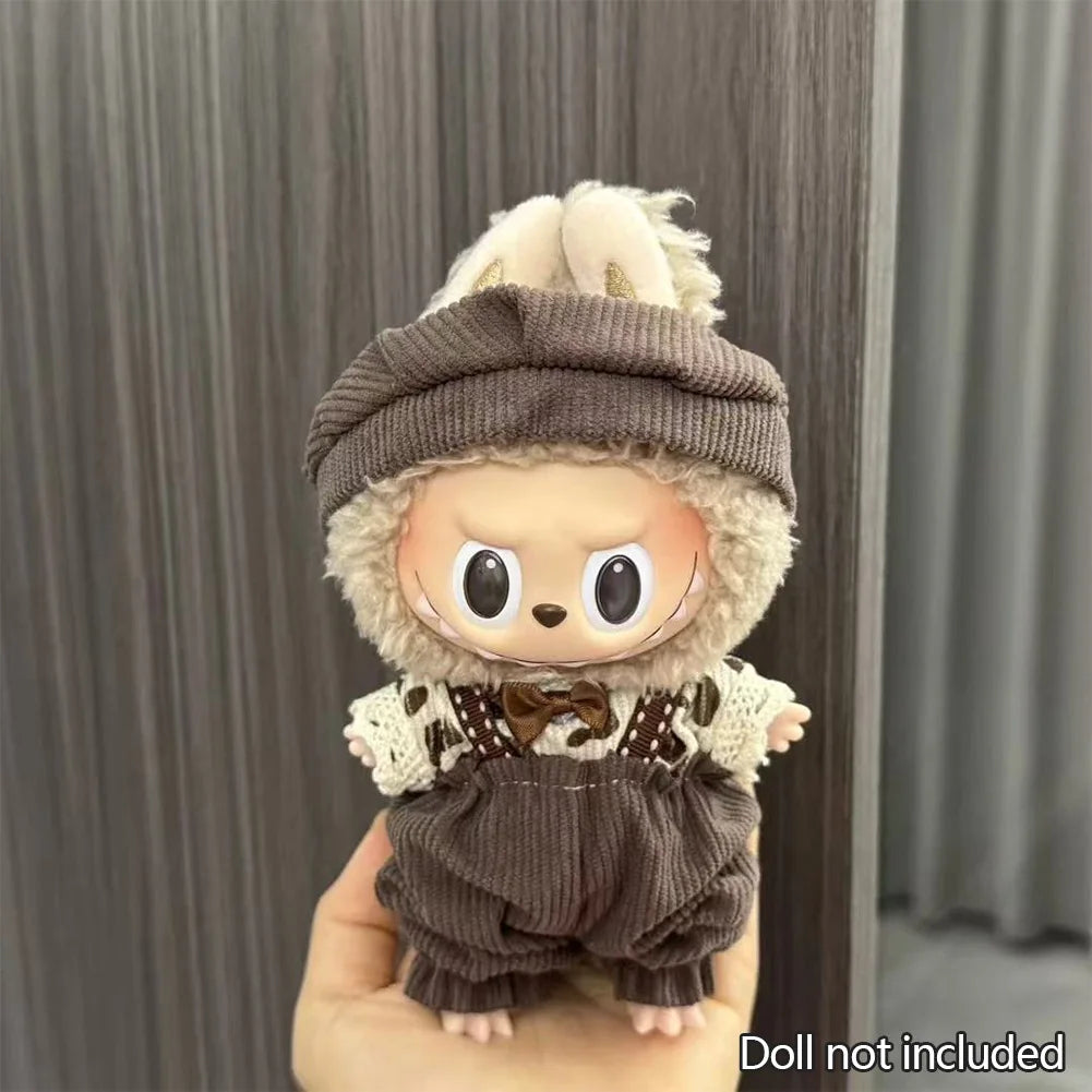 Mini Plush Doll'S Clothes Outfit Accessories For Korea Kpop Exo Labubu V1 V2 Idol Dolls Pit strip climbing suit Clothing Gift