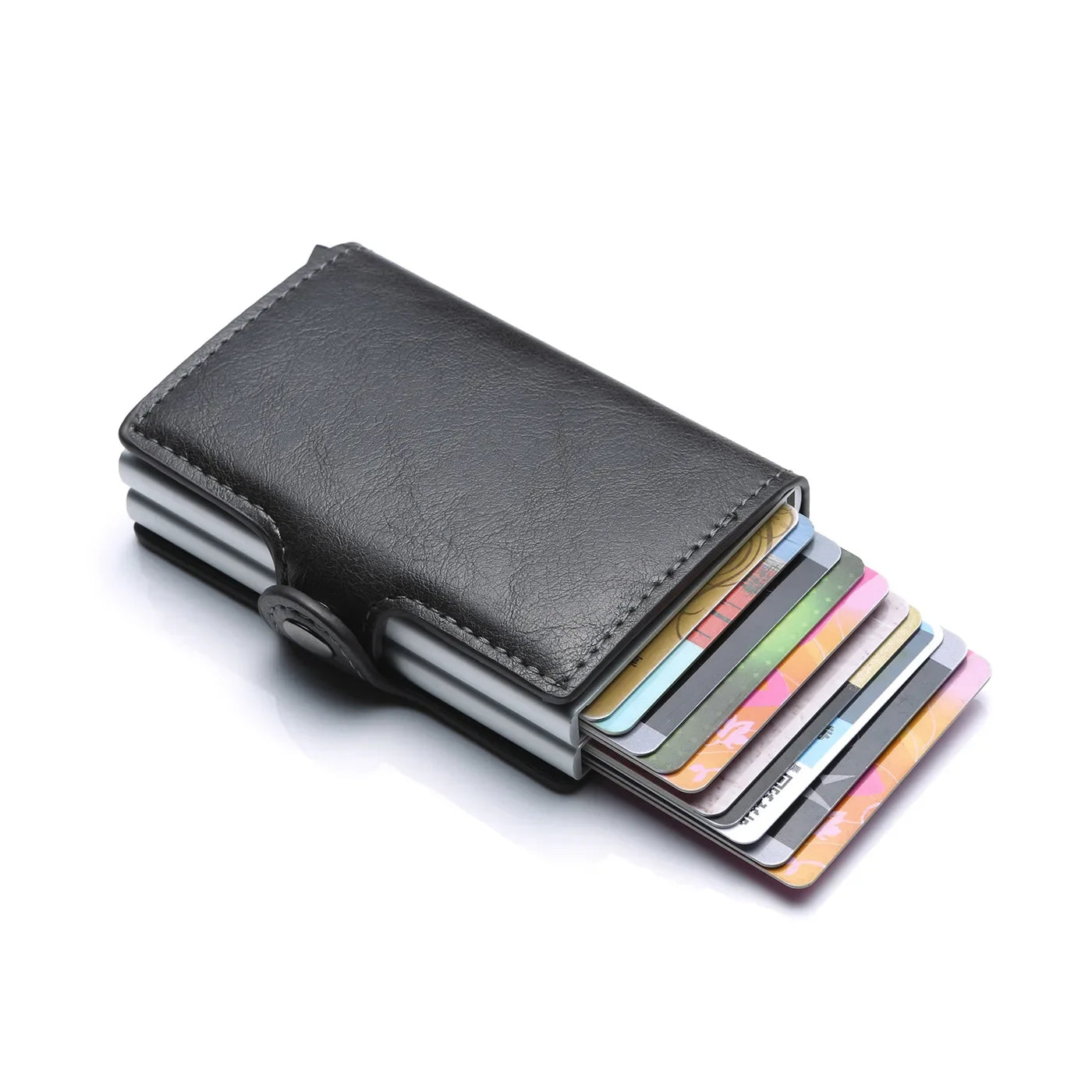 Rfid Men Card Wallets Carbon Fiber Slim Mini Wallet 14 Card Holders Small Money Bag Male Purses