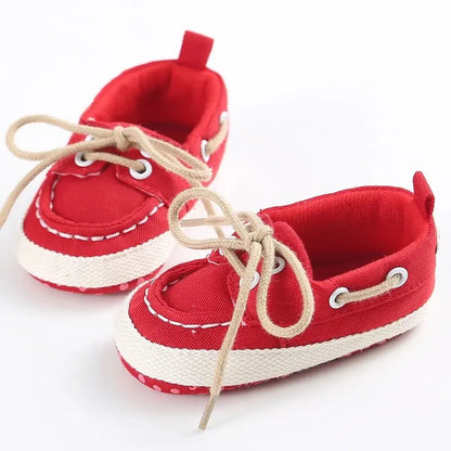 Walking Baby Shoes Sailor Formal Canvas Soft Sole Newborn Boy Girl Toddler Casual