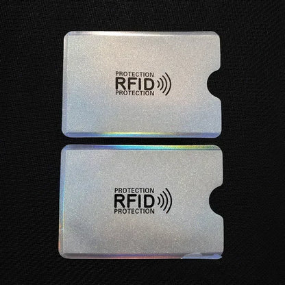 Color RFID Blocking Credit Bank Card Sleeves Protector Aluminum Foil Anti-Scan Card Holder Access Control Card Keeper Case