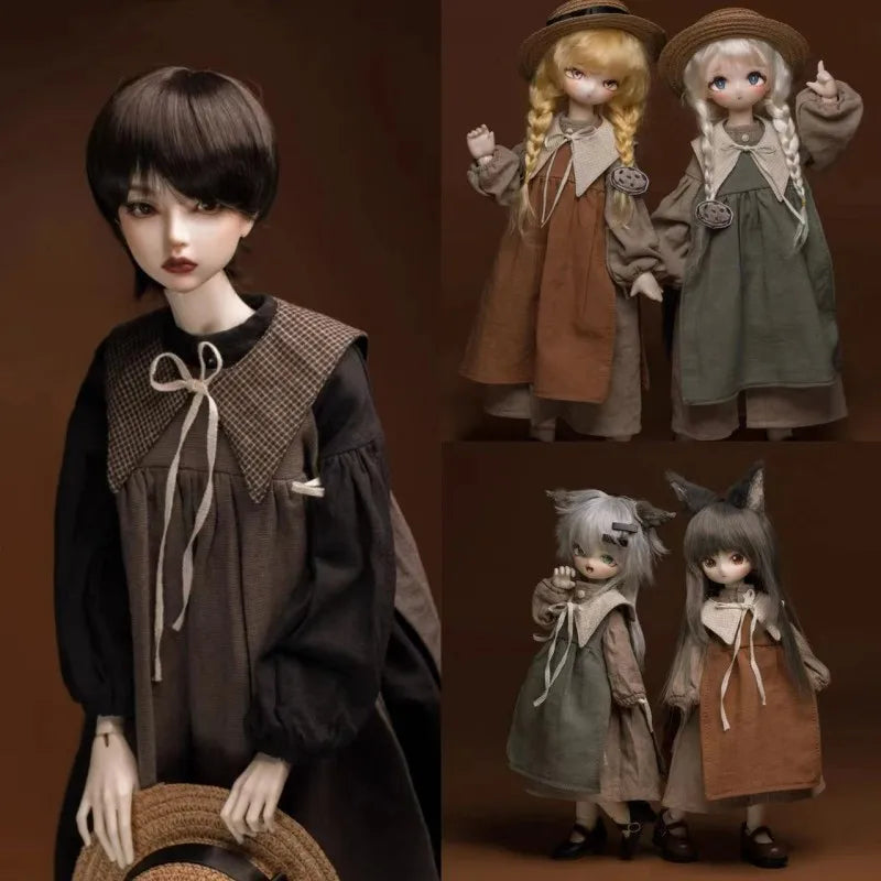 BJD Doll Clothes For 1/6 1/4 1/3 SD MSD MDD YOSD Dress Outfit CD2 Dolls Clothing Accessories(Excluding Doll)