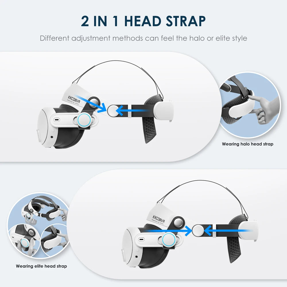 KKCOBVR Q3 Compatible with Quest 3/3S Halo Elite Dual-mode Side Adjustable Field of View Knob for Meta Quest 3