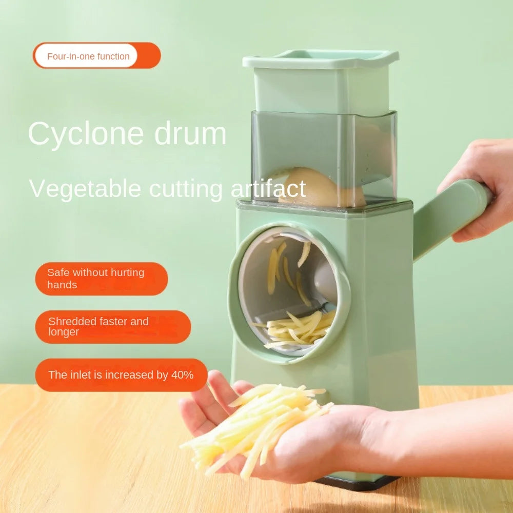 Storm Vegetable Cutter Household Vegetable Cutting Artifact Hand Rock Tube Multi-function Potato Shredder Slicer Grater