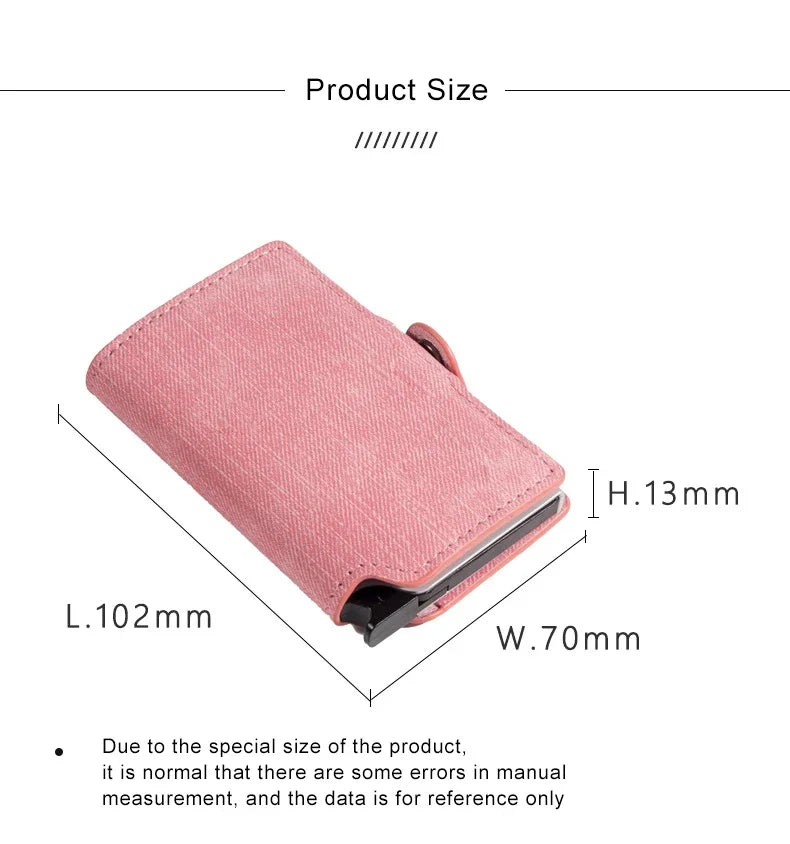 Rfid Blocking Women Wallets Slim Card Holder Vintage Short Wallet Hasp Ladies Girl Cardholder Case for Women Carteras Para Mujer