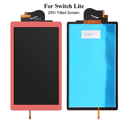 NEW Full-Fitted 2 IN 1 Screen Assembly Digitizer Replacement LCD Screen Full Screen Assembly for Nintendo Switch Lite Console