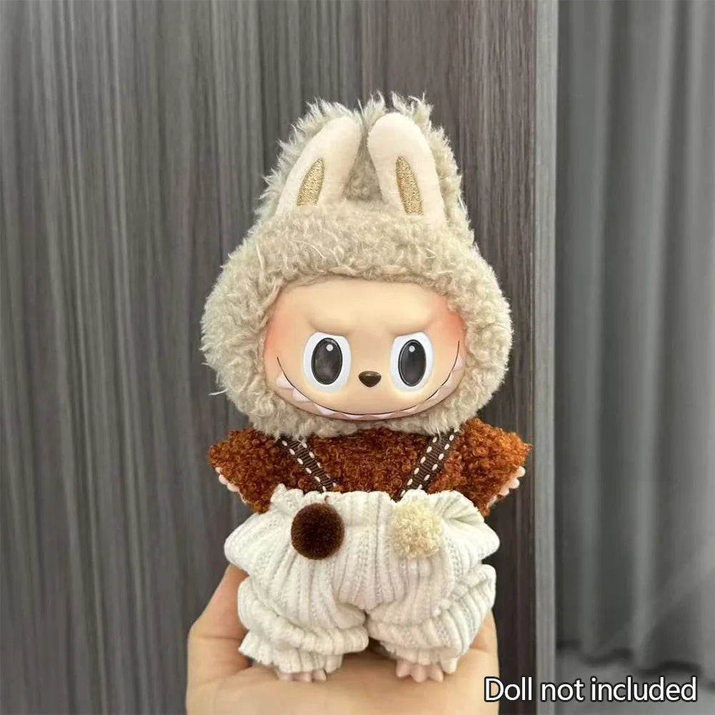 Mini Plush Doll'S Clothes Outfit Accessories For Korea Kpop Exo Labubu V1 V2 Idol Dolls Pit strip climbing suit Clothing Gift