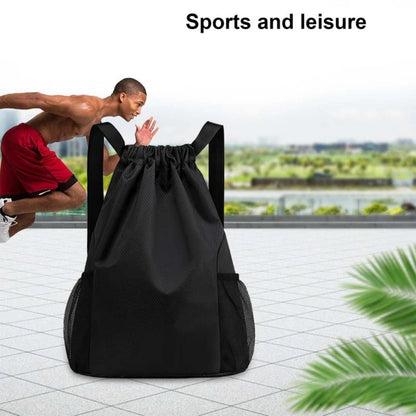 Men/Women Drawstring Pocket Backpack Oxford Backpack Large Capacity Drawstring Travel Bag Fitness Sports Bag