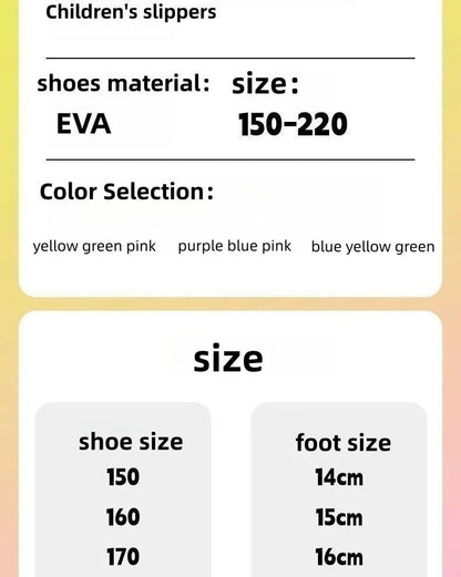 Gradient Color Shark Slippers Summer Kids Cute Sandals Women Men EVA Non-slip Thick Slides Girls Boys Beach Shoes Home Flip Flop