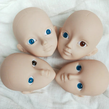 1/6 Ball Joint Doll Acceesories Head for 30cm BJD Doll White Skin No Eyes Baby Doll DIY Toys for Girls Make Up Toys