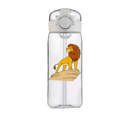 400ML Disney Water Cup Large Capacity Food Grade Plastic Heat Resistant Kettle Cartoon The Lion King Simba Boy Student Cup Gift