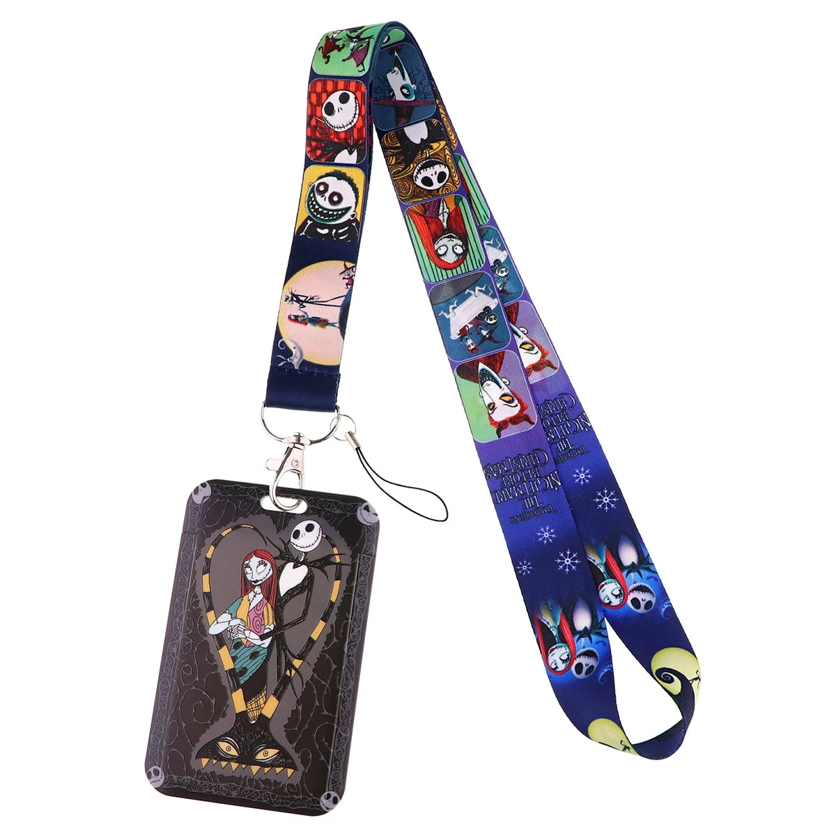 Lilo Stitch Cute Couples Lanyard For Keys Chain Credit Card Cover Pass Mobile Phone Charm Straps ID Badge Holder Key Accessories