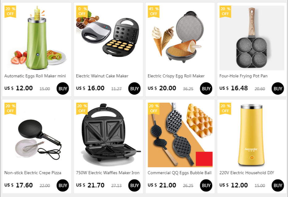 Electric Crispy Egg Roll Maker Sandwich Waffle Maker Pizza Pancake Crepe Baking Oven DIY Ice Cream Cone Machine