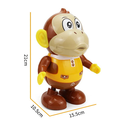 Kids Interactive Dancing Monkey Toy With Light And Music Can Walk Funny Swing Animal Doll Electric Toy Baby Toddler Gift