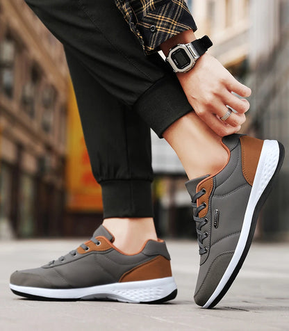 New Balan Men Leather Shoes Sneaker Trend Sport Shoes Breathable Men Sneakers Non-slip Footwear Holiday Shoes for Male