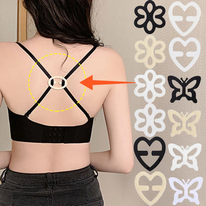 1-20PCS Women Lingerie Buckles Invisible Non-slip Bra Shoulder Strap Holders Connector Cross-slip Adjustable Underwear Clips