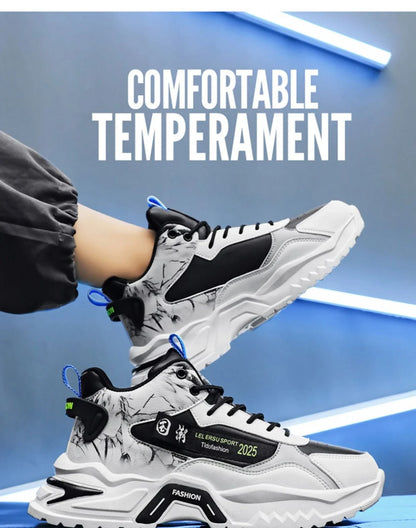 Men’s Shoes Sneakers Fashion Breathable Platform Running Shoes Mesh Sport Light Unisex Male Casual Vulcanize Man Shoes