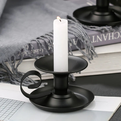 Iron Candlestick Stand European Style Candle Holder for Wedding Valentines Day Housewarming Gifts Party Dinning Decor