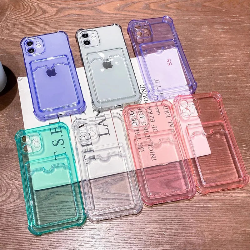 Clear Wallet Case For Xiaomi Redmi Note 10 Pro 10S 9S 8 Case Xiaomi Redmi 9T Mi POCO X3 NFC Card Holder Pocket Shockproof Cover