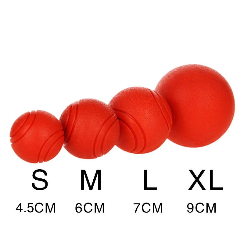 MADDEN S-XL Sizes Solid Rubber Balls Bouncy Ball Bite Resistant Indestructible Dog Training Interactive Ball Pet Toy Molar Ball