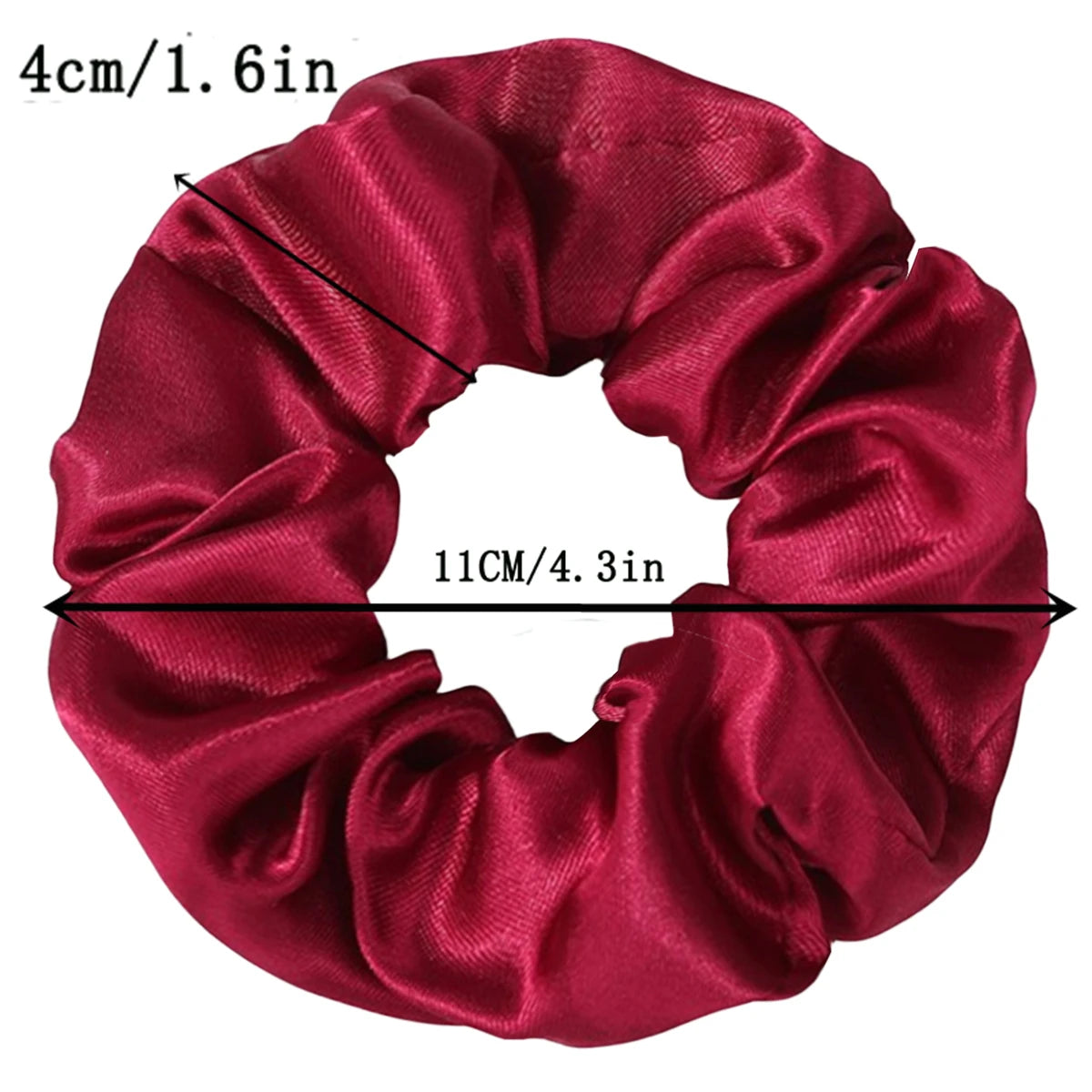 50/40/20pc Vintage Satin Scrunchies Girls Elastic Hair Bands Ponytail Holder Ties Rubber Bands Fashion Women Accessories Solid