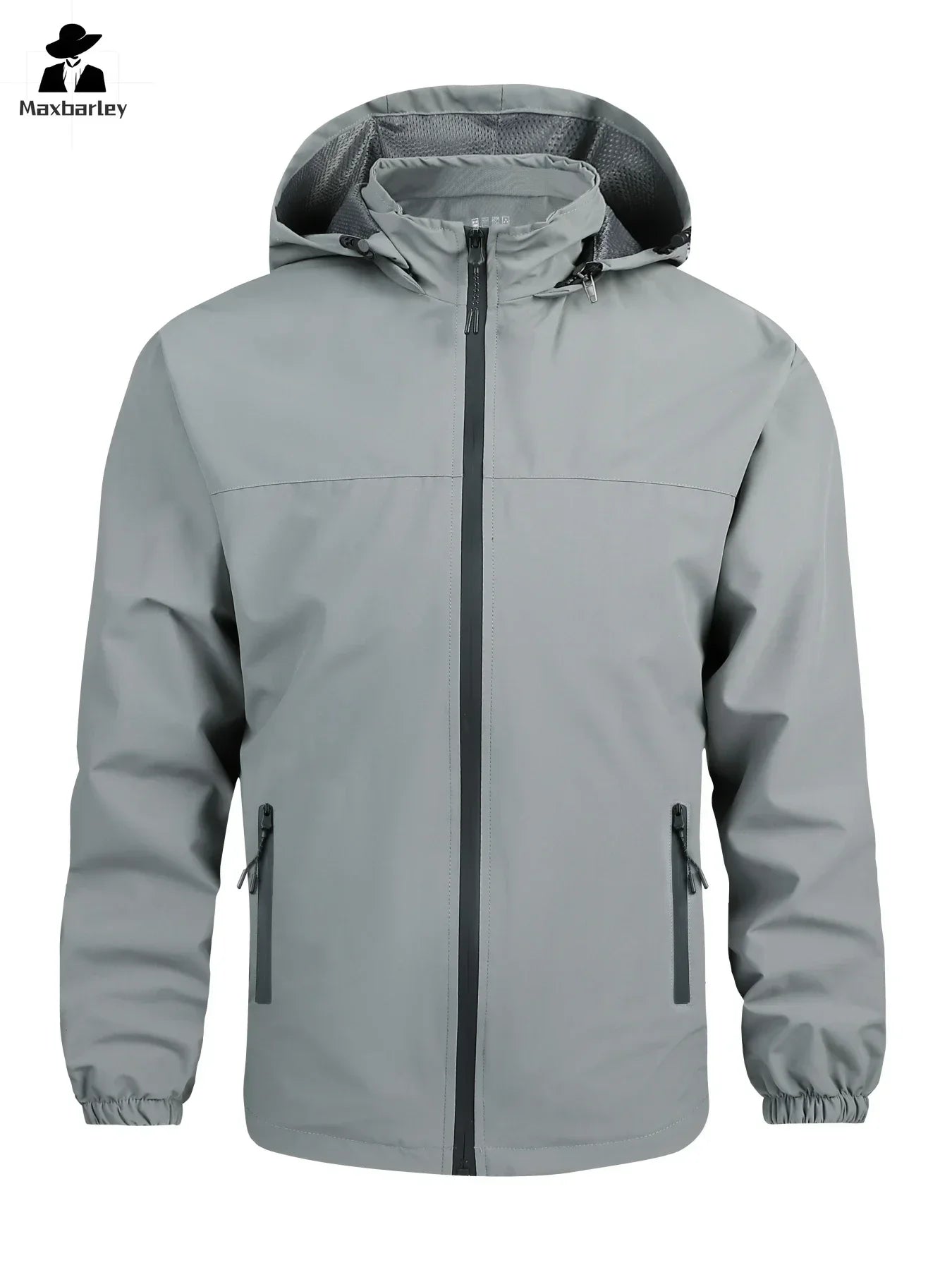 Wasserdichte Windjacke für den Außenbereich, für Herren, taktischer Mantel mit abnehmbarer Kappe, Camping- und Angelmantel, neue Frühlingsgröße, lässige leichte Jacke