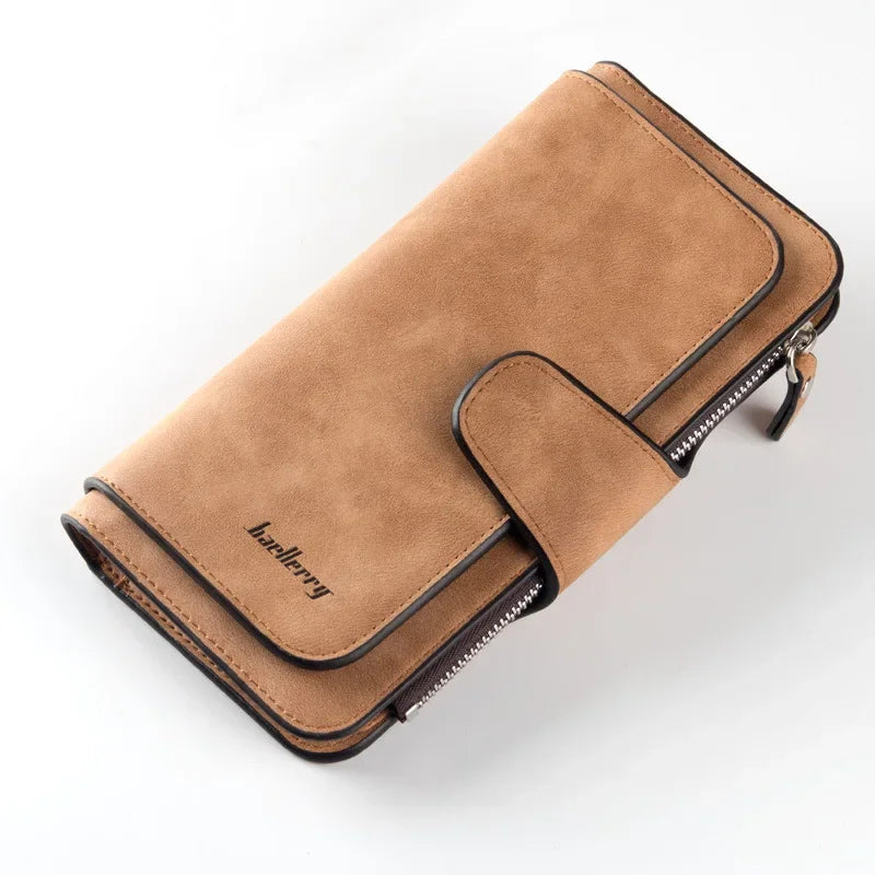 Baellerry Wallet Women Leather Luxury Card Holder Clutch Casual Women Wallets Zipper Pocket Hasp Ladies Wallet Female Purse