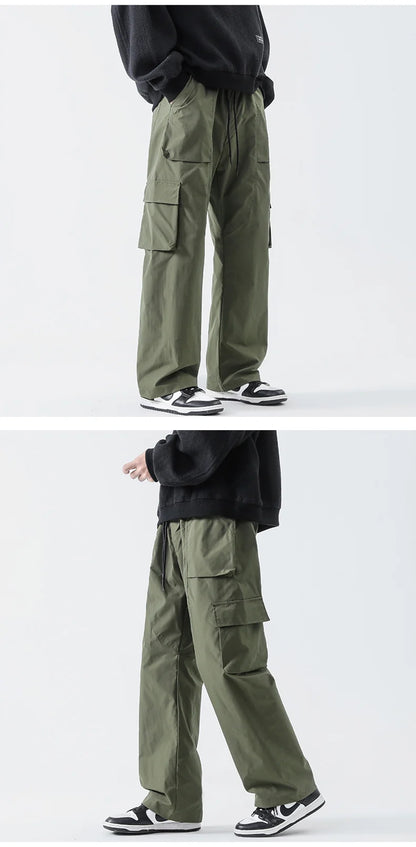 Streetwear Hip Hop Joggers Cargo Pants Men Multi-Pocket Elastic Waist Harem Trousers Male Harajuku Casual Woman Sweatpants