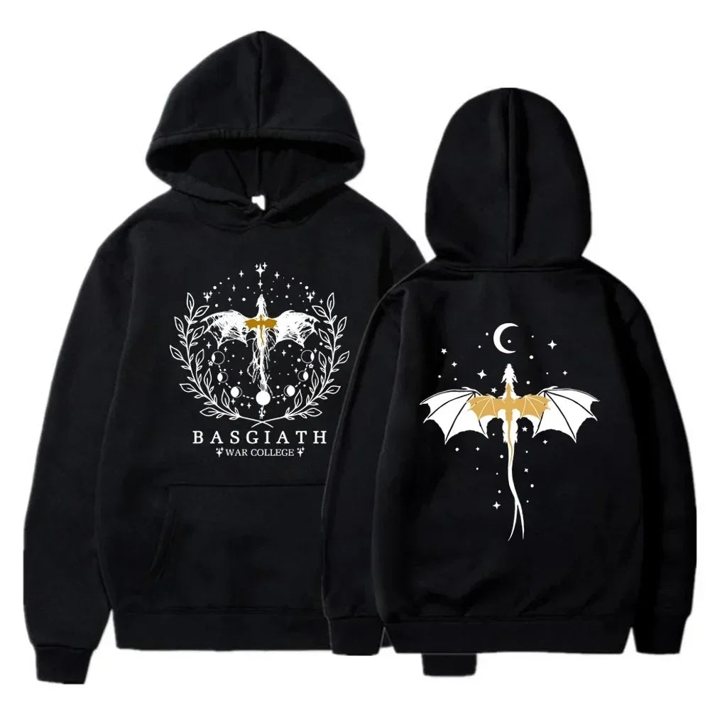 Basgiath War College Cotton Hoodies Fourth Wing Women Men Clothing Printed Graphic Spring Autumn Sweatshirt Streetwear Tops