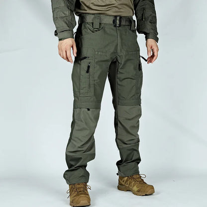 Military Tactical Pants Men's Cargo Trousers Casual Outdoor Waterproof Pants Multi-pocket Wear-resistant Breathable Workwear