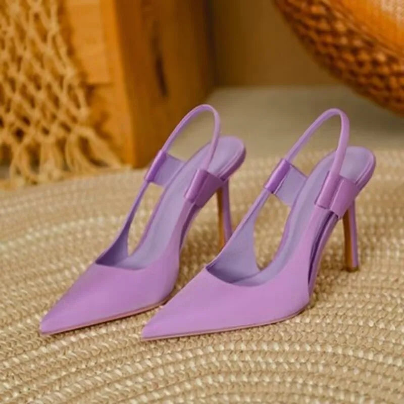 2024New Autumn Women's Shoes Fashion Women's Pumps Pointed Toe High Heels Shallow Women's Sandals Shoes for Women Zapatos Mujer