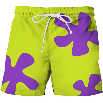 New Summer 3D Anime Patrick Star Board Shorts Trunks Quick Dry Beach Swiming Shorts Women Men Hip Hop Short Pants Beach clothes